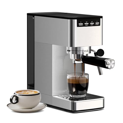 Semi-automatic Coffee Maker with Steam Wand for Cappuccino/Latte