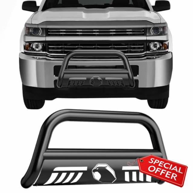 Bull Bar 3" Front Bumper Guard Grille Brush Push Bar for Trucks for Chevy Silverado 1500 2007-2018