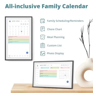 Touchscreen Electronic Calender Planner for 2025 Family Chore Chart Rewards and Schedules