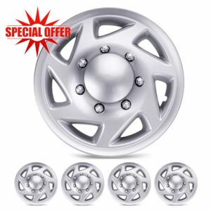 4 Pack Hubcaps Wheel Covers 16" Hubcap with Ford E250 E350 E450 Econoline 1998-2023