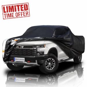 Chevrolet Silverado 1500 Truck Cover Custom Fit 1998-2025 Crew Cab SB (5.7'-5.8') with Door Zipper