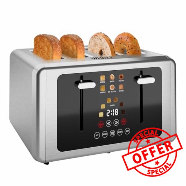 whall 4 Slice Touch Screen Toaster