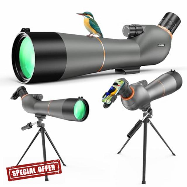 Spotting Scope 25-75×85 - Dual Focusing Spotter Scope