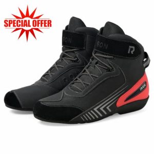 Motorcycle Riding Shoes for Men Road Street Motocross Protective Boots Powersport Casual Motorcycle Anti-Slip Shoes