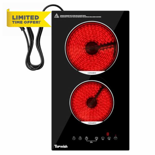2 Burners Electric Cooktop