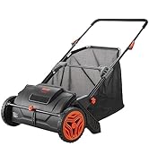 VEVOR Push Lawn Sweeper, 21inch Leaf & Grass Collector, Heavy Duty Thickened Steel Durable to Use...