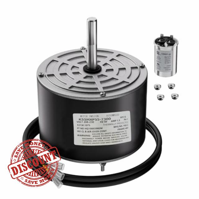 K55HXPSS-7300 K55HXDAM-6731 K55HXGFH-8175 OEM Upgraded 1/5 HP 230V Condenser Fan Motor Replacement HVAC Systems