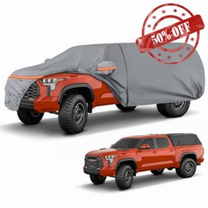 Waterproof Truck Cover with Camper Shell Topper