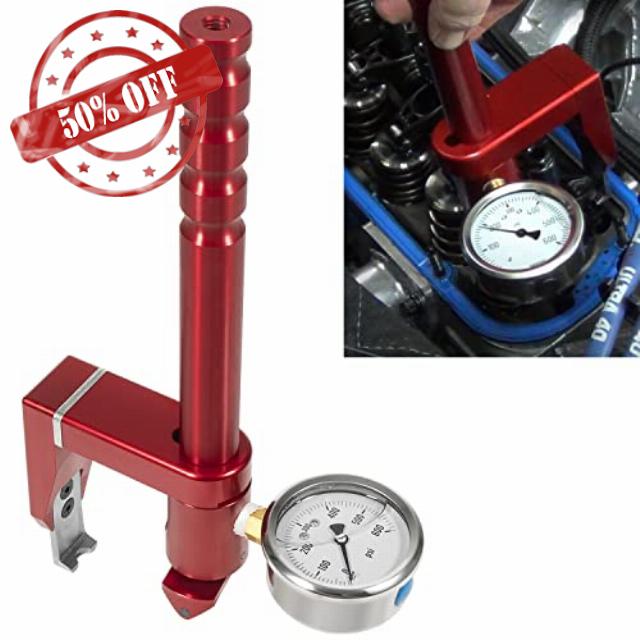 PC-100 Universal Valve Seat Pressure Tester Checker Adjustable On-Head Valve Spring Pressure Tester Gauge - 0-600 PSI