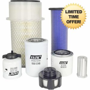 Maintenance Filter Kit Compatible with Bobcat S250 S300 S330 T300 T320 A300 Skid Steer Track Loader 6678233 6661248 6681475 6667352 6681474 6661022 6727475 HYD Engine Oil Air Fuel Service
