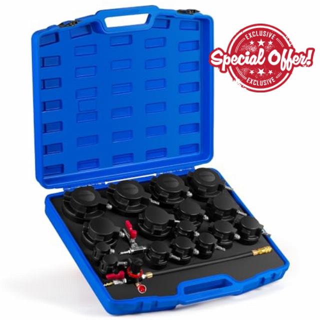 19Pcs Turbo System Leakage Tester Kit