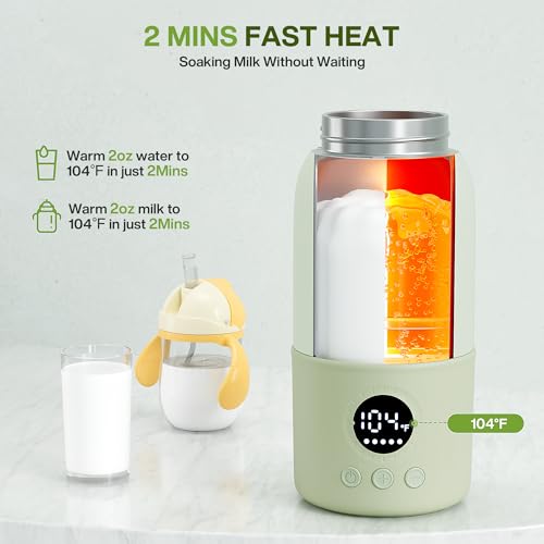 2-Min Fast Heating Baby Bottle Warmer