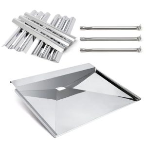 N010-0501-M01 Drip Tray Drip Pan & S81001 Stainless Burner and Sear Heat Plate Kit for Napoleon LEX485 LD485 Series Grills