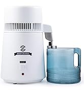 CO-Z 4L Brushed Stainless Steel Countertop Distiller Machine, Home Distilled Water Maker with Gla...