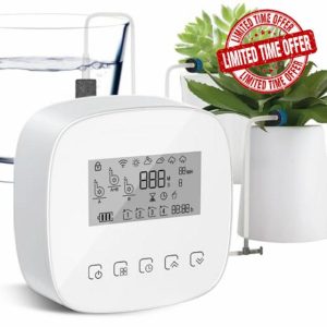Smart Automatic Plant Watering System - Plant Watering Devices for 20 Potted Plants，Auto Drip Irrigation System Programmable Timer & Compatible with Alexa