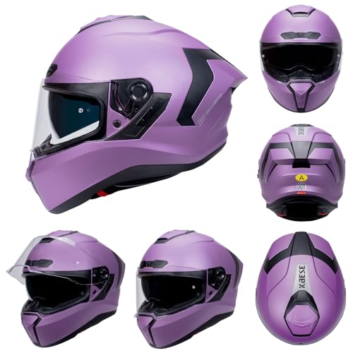 ECE and DOT Approved Motorbike Street Bike Racing Helmet with Tinted Visor