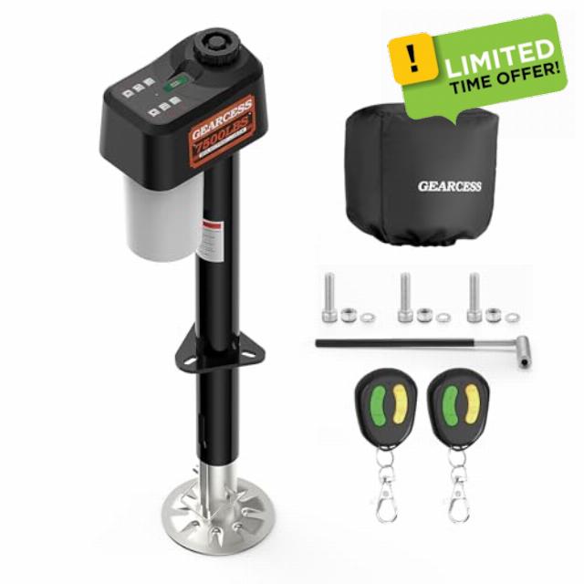 7500LBS Electric Trailer Jack with Remote Control