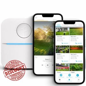 Rachio WiFi Smart Sprinkler Controller (8-Zone Irrigation Remote Control) – App-Based Scheduling