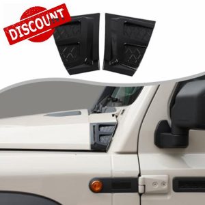 Car Cowl Body Armor Outer Cowl Covers Corner Guards Compatible with Ineos Grenadier 2020-2025 Car Hood Protection Decoration on Both Sides Exterior Accessories Parts (Piano Black)