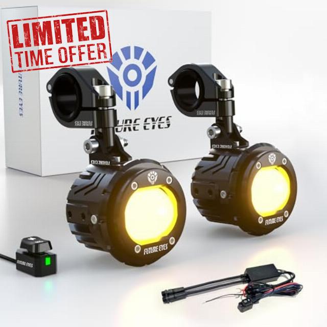 Future Eyes Motorcycle LED Fog Lights