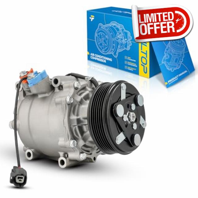 PHILTOP 78613 AC Compressor Compatible with Civic 2002-2005 1.7L