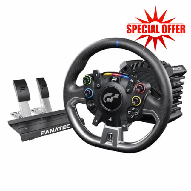Fanatec Officially Licensed Gran Turismo DD Pro PlayStation Sim Racing Steering Wheel