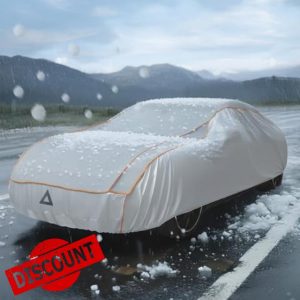 All-Weather Waterproof Windproof Snowproof Car Cover Compatible with Toyota Camry/Honda Accord/Nissan Altima/Ford Focus 2001-2006 | Hail-Resistant Design | Fits Sedans up to 170"
