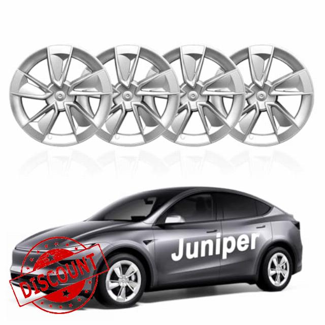Upgraded 2025 Model Y Juniper Wheel Covers for Tesla Accessories 2025 19 Inch Rim Protectors (Set of 4) with Enhanced Elasticity Wheel Cover Replacement (29th