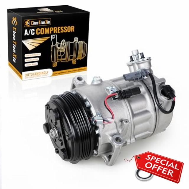 Air Conditioning Compressor with Clutch Replacement for 2012-2014 Chevrolet Equinox 2.4L