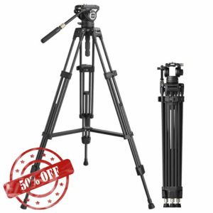 SmallRig Heavy-Duty Carbon Fiber Tripod with FreeSpeed One-Step Height Adjust
