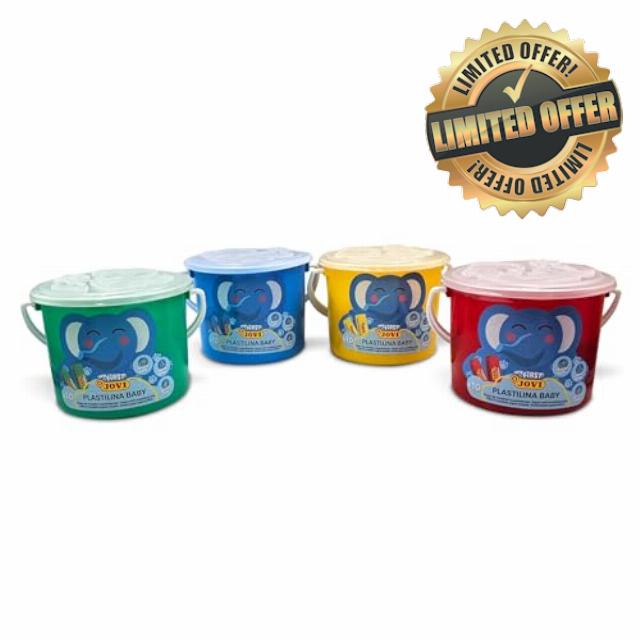 My First PLASTILINA Baby 4 Schoolpack Buckets 40 Bars 38 g Super Soft Modelling Clay Assorted Colours (10 Units x 4 Colours)