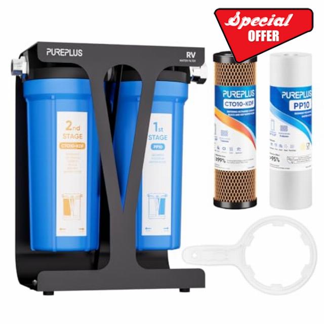 PUREPLUS RV Dual Stage Water Filter System