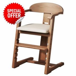 DOMGMUWUJEE Solid Wood Toddler Dining Chair - Adjustable Height Easy to Clean Toddler high Chair - Kids high Chair from 3 Years to 200 Lb