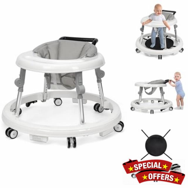 Baby Walker Foldable with 9 Adjustable Heights