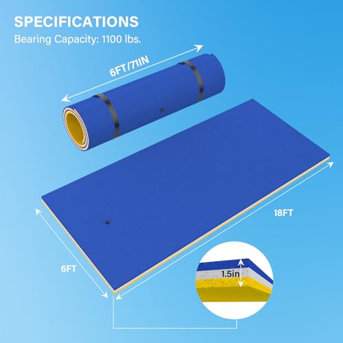 3 Layers Tear Resistant XPE Foam Pool Floating Pad