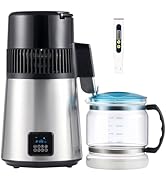 CO-Z 1.1 Gallon Water Distiller, 1750W Countertop Distilled Water Machine with Glass Container Du...