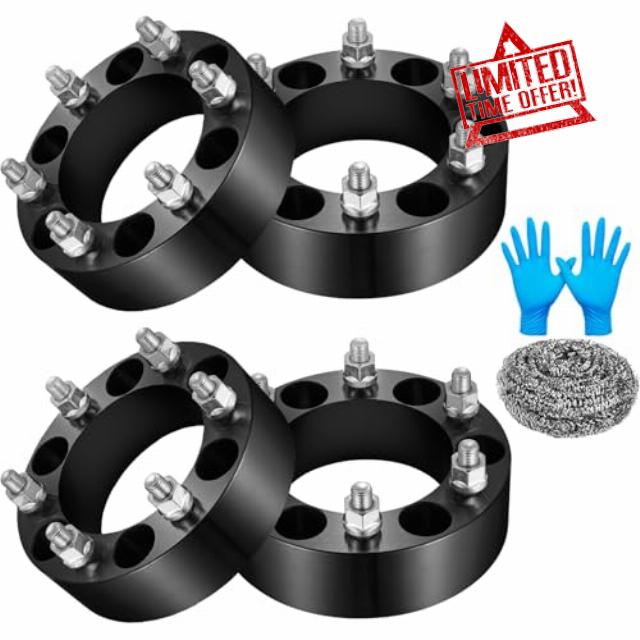 6x139.7 Wheel Spacers 2 inch Compatible with Toyota 4Runner FJ Cruiser Sequoia Tacoma
