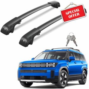 Lockable Roof Rack Cross Bars 220lbs Compatible with Hyundai Santa Fe 2024 2025