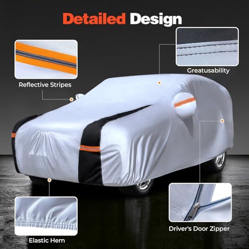 Heavy Duty Outdoor Full Exterior Covers Rain Sun Wind UV Hail Protection.