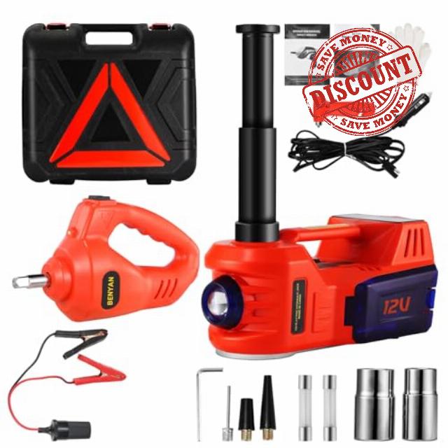 Electric Car Jack kit 5 Ton 12V Electric Floor Jack Lift for Vehicle