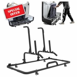 SUPAREE Hard Top Storage Rack Hardtop Storage Cart Upgrade Carrier with Armrests Compatible with Wrangler TJ JL JK 1987-2025