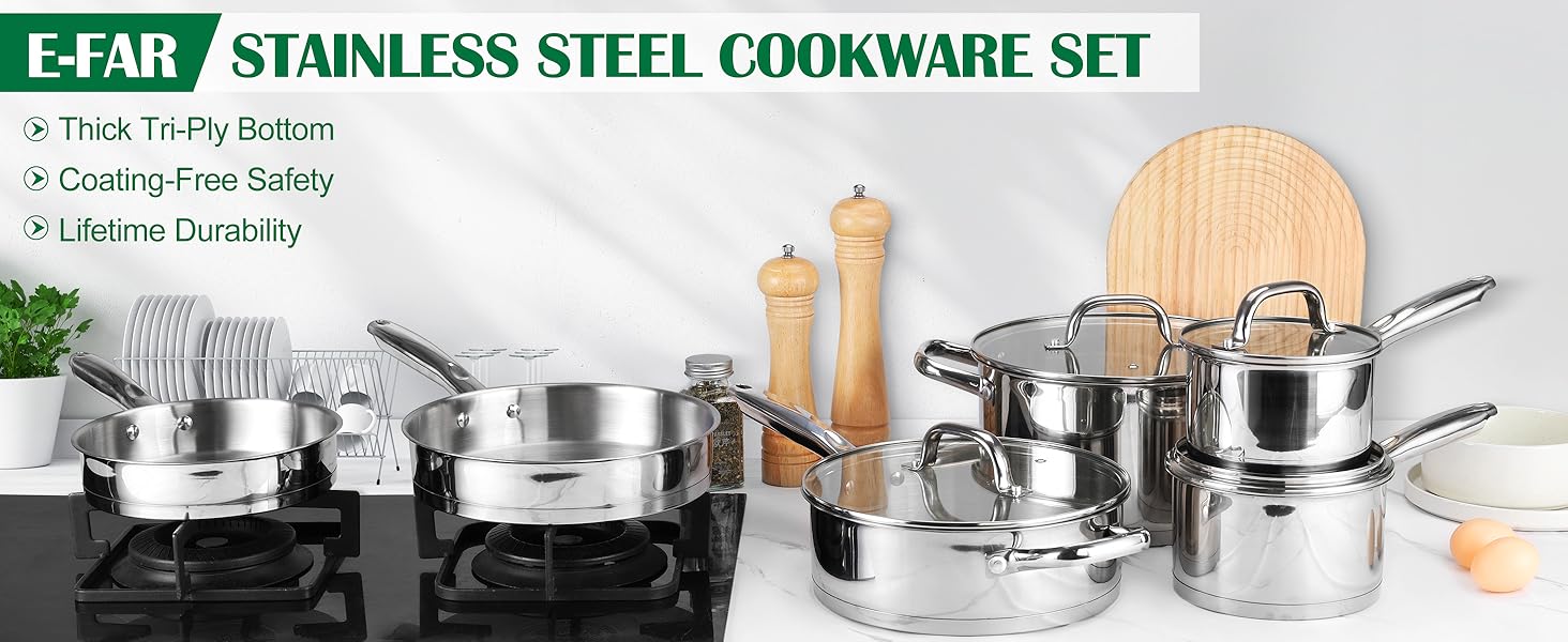 Stainless Steel Cookware Set