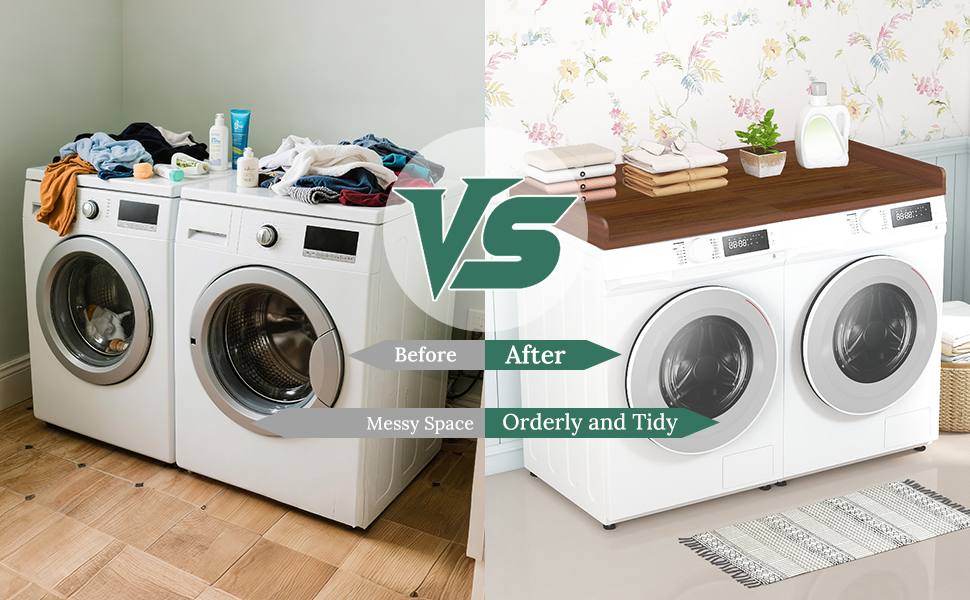 laundry counter top for washer and dryer