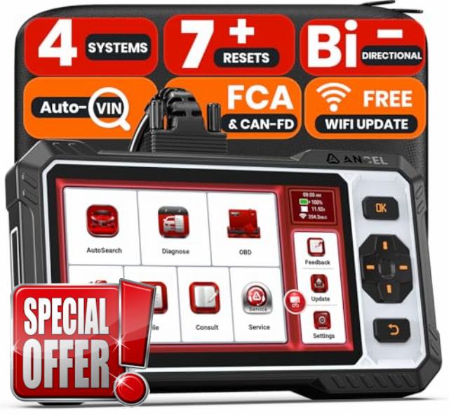 ANCEL OBD2 Scanner FX6000 Elite Bidirectional Scan Tool for ABS/SRS/Transmission/Enigne