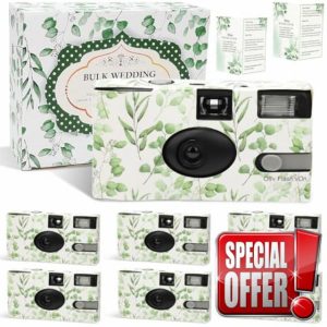 6 Pack Disposable Cameras for Wedding Bulk