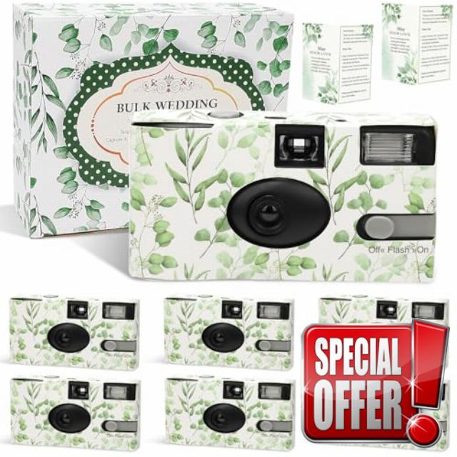 6 Pack Disposable Cameras for Wedding Bulk