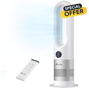 ZICOOLER Bladeless Fan for Bedroom