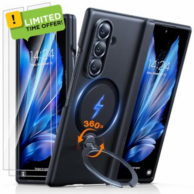 TORRAS 360 Spin Magnetic Stand for Galaxy Z Fold 7 Case
