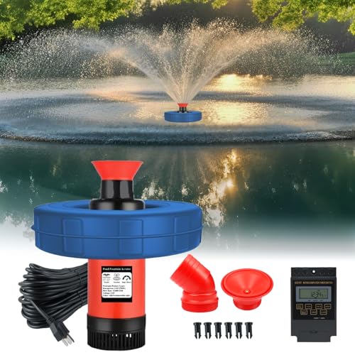 110V Floating Fountain with 100FT Power Cord & Digital Timer