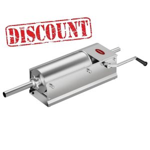 Horizontal Sausage Stuffer 5L / 11LBS – Manual Meat Filler Machine with 2-Speed Gear